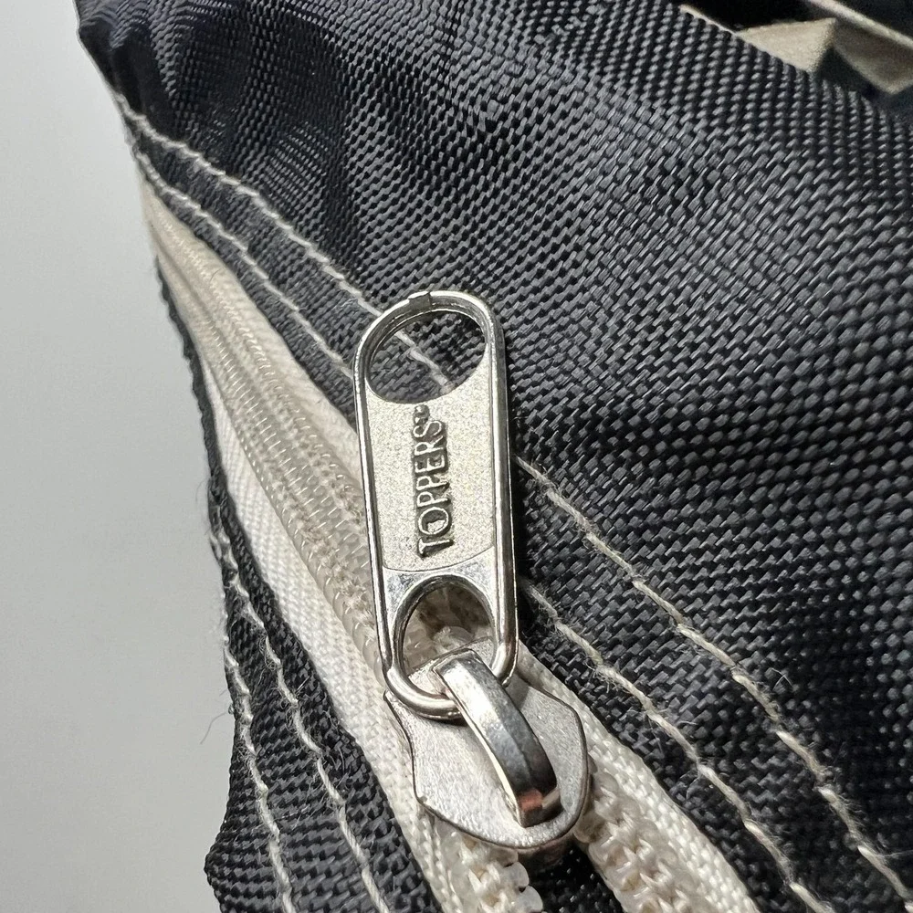 Vintage Toppers Cheer Megaphone Bag Kammerer KMS Black Nylon Cheerleader‎ Duffel